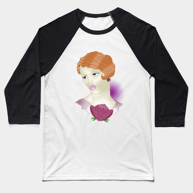 Redhead Baseball T-Shirt by lizajambalaya